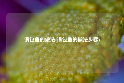 锅包鱼的做法(锅包鱼的做法步骤)