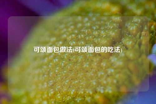 可颂面包做法(可颂面包的吃法)